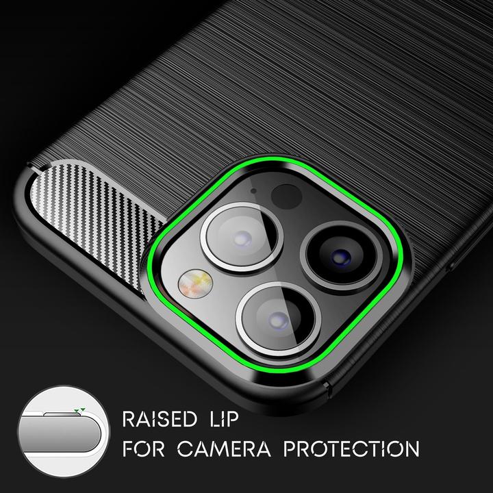 Produktbild Nalia Carbon-Look Silikon Hülle (Apple iPhone 14 Pro Max)