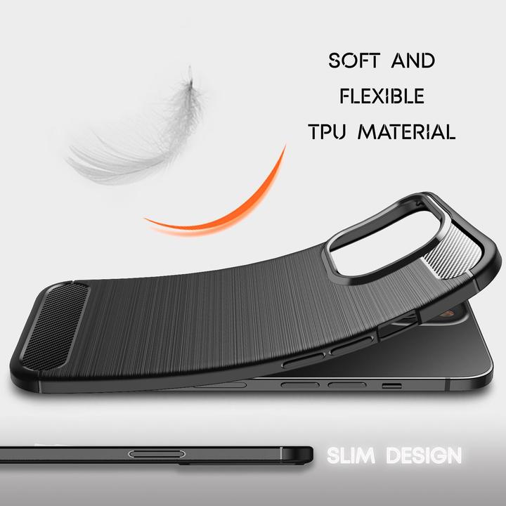 Produktbild Nalia Carbon-Look Silikon Hülle (Apple iPhone 14 Pro Max)