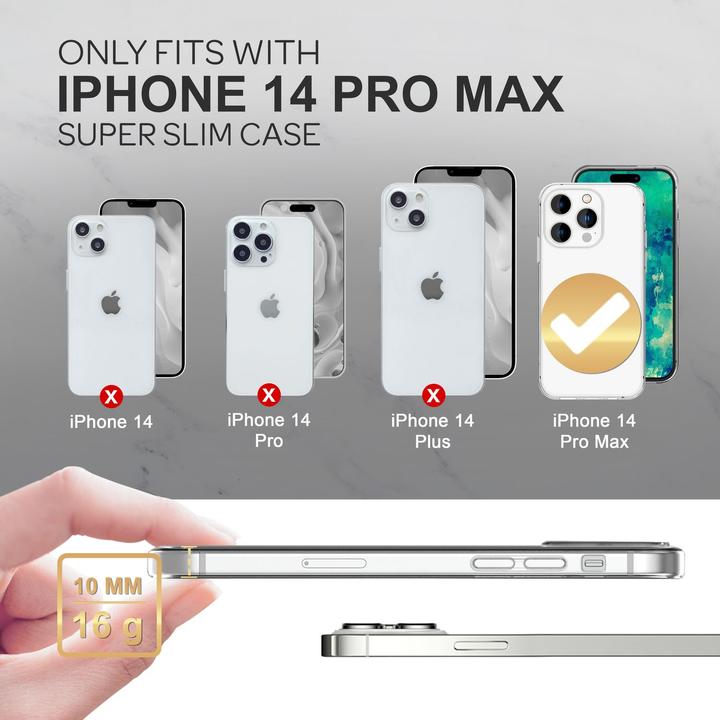 Actual product image Nalia Clear Transparent Silicone Sleeve (Apple iPhone 14 Pro Max)