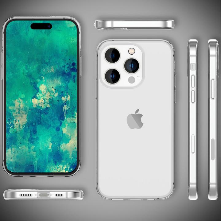 Actual product image Nalia Clear Transparent Silicone Sleeve (Apple iPhone 14 Pro Max)