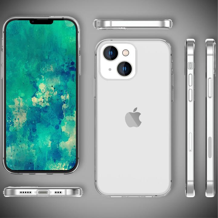 Actual product image Nalia Clear Transparent Silicone Sleeve (Apple iPhone 14 Plus)