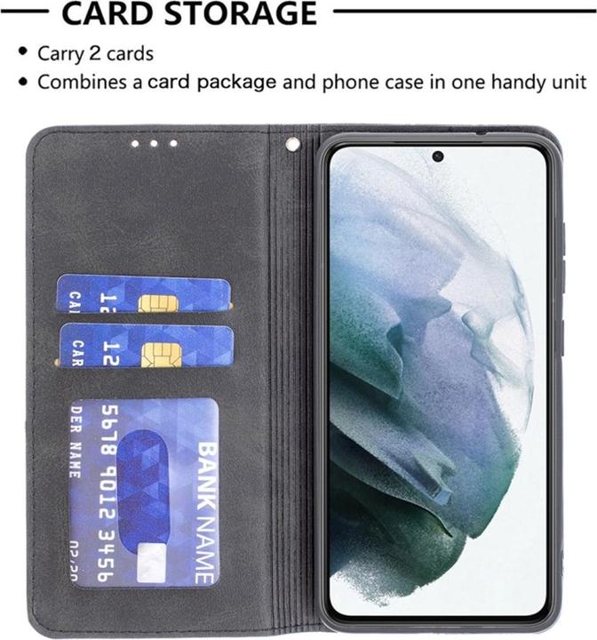 Produktbild König Design Hülle Handy Schutz für Samsung Galaxy S21 FE Case Flip Cover Tasche Etui Bumper (Samsung Galaxy S21 FE)