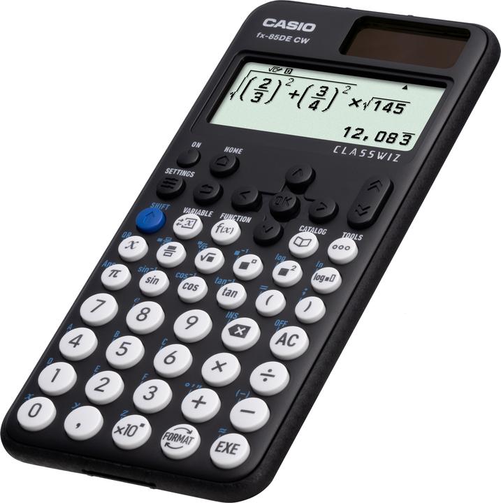 Actual product image Casio FX-85DE CW (Solar cells, Batteries)