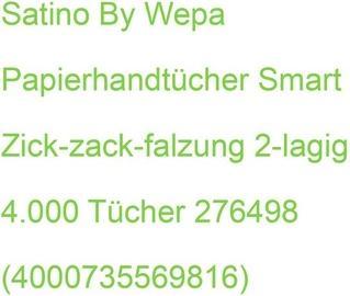 Actual product image Wepa Satino by paper towels smart zigzag fold 2-ply 4,000 towels (1 x)