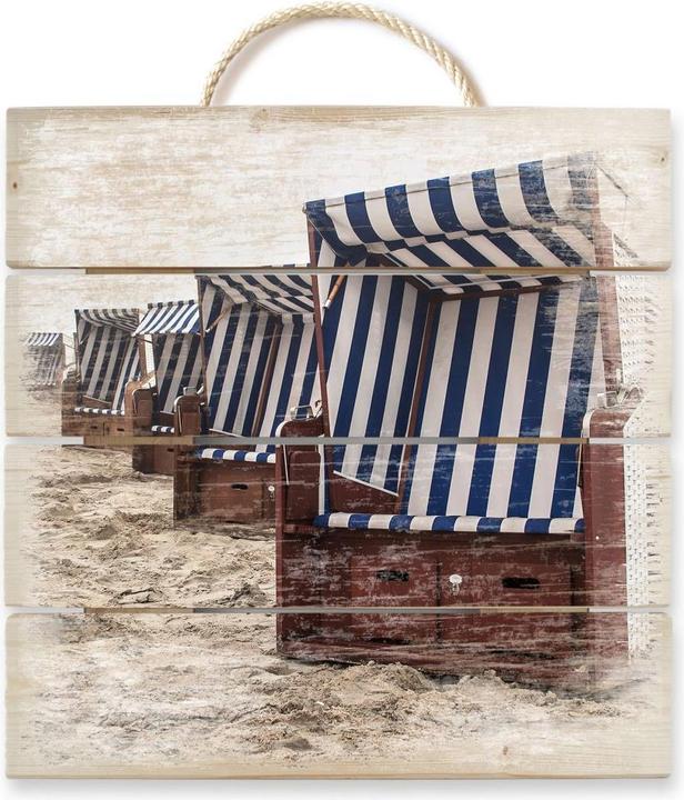 Immagine prodotto Trenddeko Sedia da spiaggia su Norderney (40 x 41,5 cm)