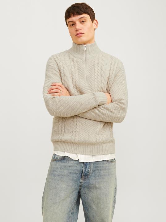 Immagine prodotto Jack & Jones Zip a quarto di dollaro monocolore Zip a quarto di dollaro (XXL)