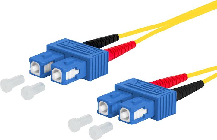 Actual product image Metz Connect Fibre optic patch cable singlemode OS2 (UTP, CAT6a, 4 m)