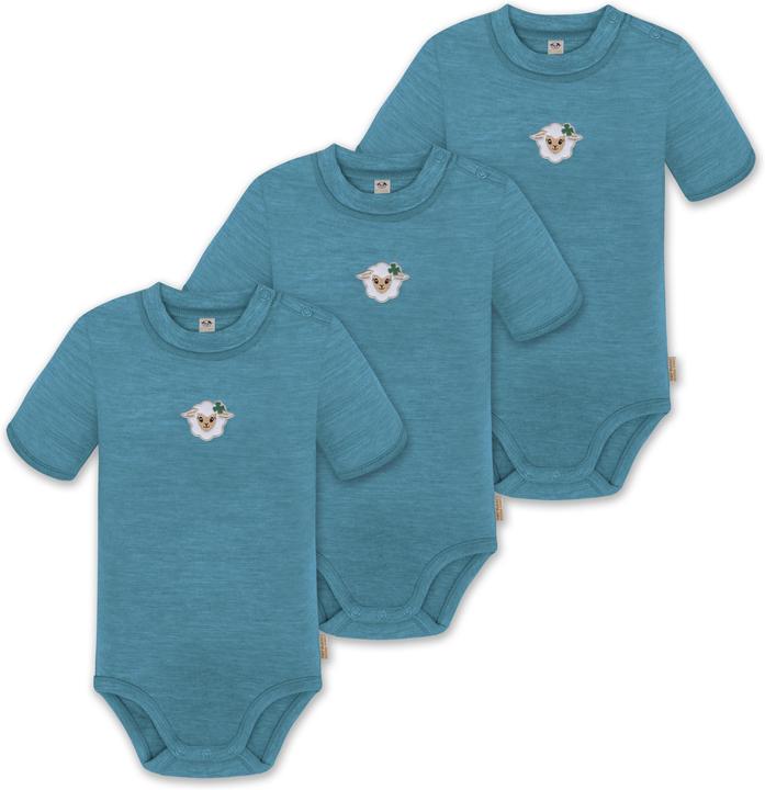 Normani 3er Set Baby Merino Kurzarmbody „Tihoi" - 9311