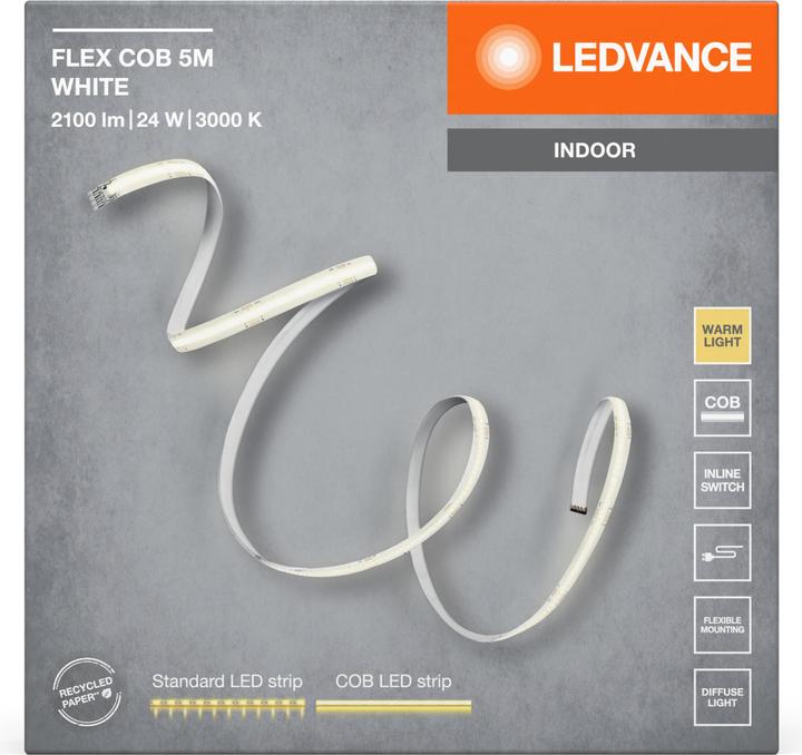 Actual product image Ledvance Cob Strips (Warm white, 500 cm, Indoor)