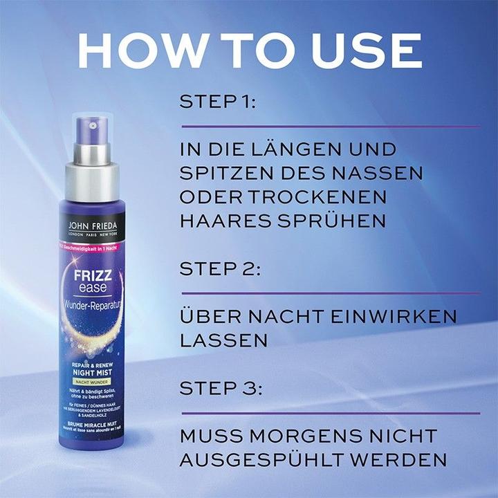 Produktbild John Frieda Frizz Ease Wunder-Reparatur Repair & Renew Night Mist (100 ml)