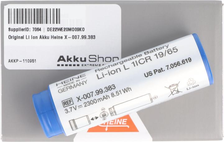 Produktbild Heine Original Li Ion Akku X-007.99.383 (1 Stk., 2300 mAh, Akku)