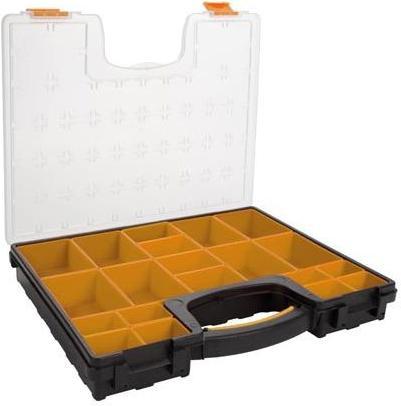 Actual product image Velleman Plastic Storage Box With Removable Bins - 420 x 335 x 65 mm