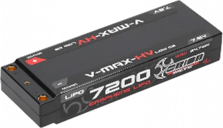 Team Orion V-Max-HV Graphene Tech 7200 LCG 7.6V 2S 128C (7.60 V, 7200 mAh)