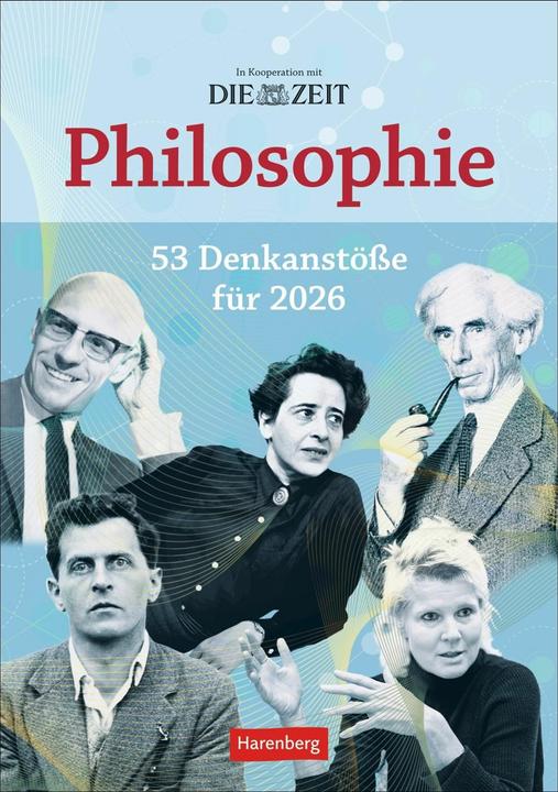 Produktbild Harenberg DIE ZEIT Philosophie Wochen-Kulturkalender 2026 - 53 Denkanstösse für 2026 (Deutsch)