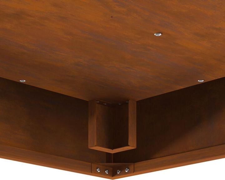Immagine prodotto VidaXL Focolare quadrato 80x80x40 cm Acciaio resistente alle intemperie (80 cm)