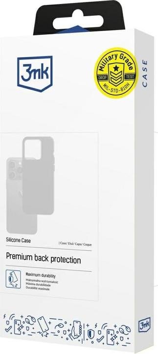 Produktbild 3MK Silicone Case for Apple iPhone 16e / SE 4 - Black (Apple iPhone 16e)
