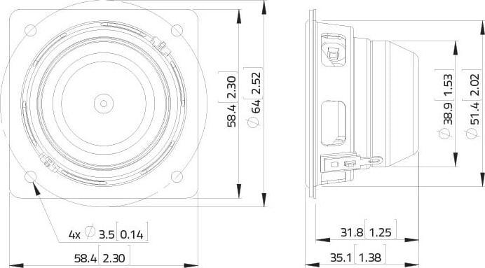 Actual product image Lavoce Full range loudspeakerNeodymium basket (1 pcs.)