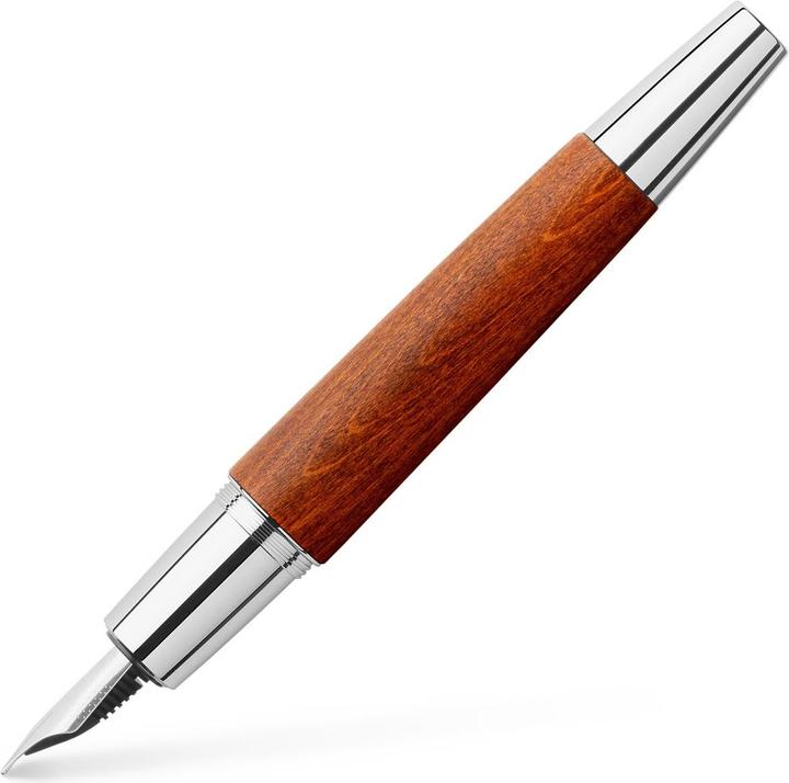 Faber-Castell e-motion Holz Füller (Silber, Wood)