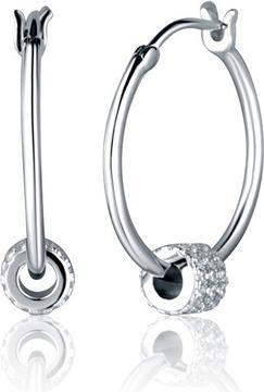 JVD - Matching silver hoop earrings 2in1 SVLE2464XK3BI00