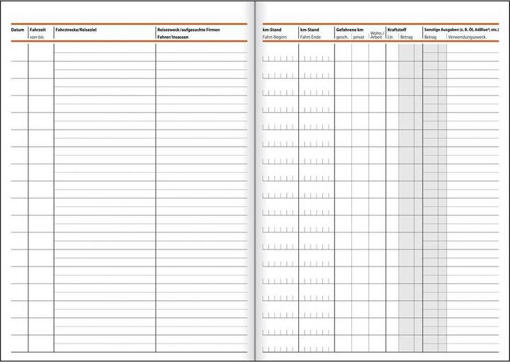 Produktbild Sigel Fahrtenbuch (A5, Liniert, Harter Einband)