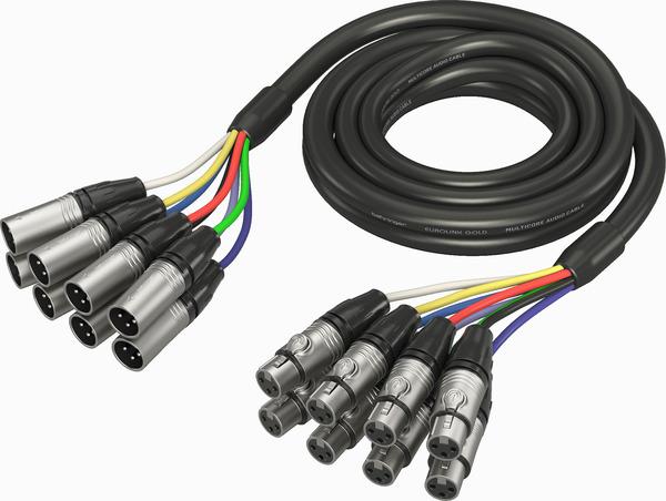 Actual product image Behringer GMX-300 cable 8 x XLR F - 8 x XLR M 3m (3 m, Multicore)