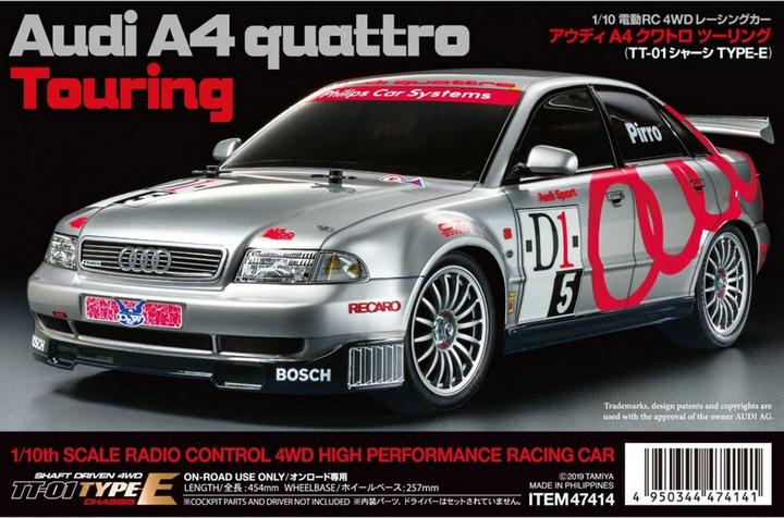 Immagine prodotto Tamiya 1:10 Audi A4 quattro Touring (TT01E) (Kit)