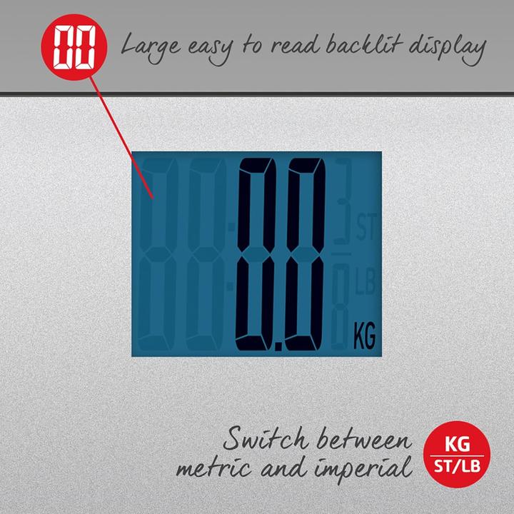 Actual product image Salter Badezimmerwaage Max SVGL3R (250 kg)