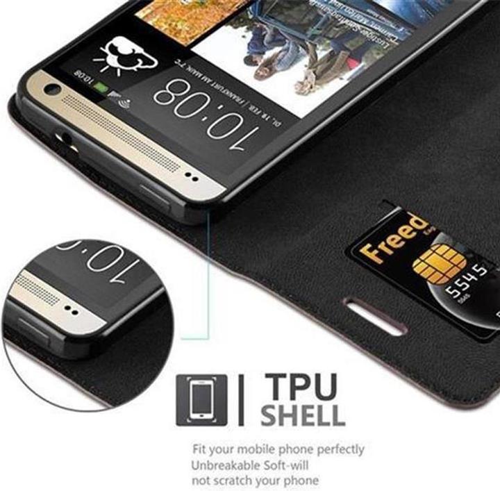 Actual product image Cadorabo Book Invisible Magnet Cover (HTC One M7)