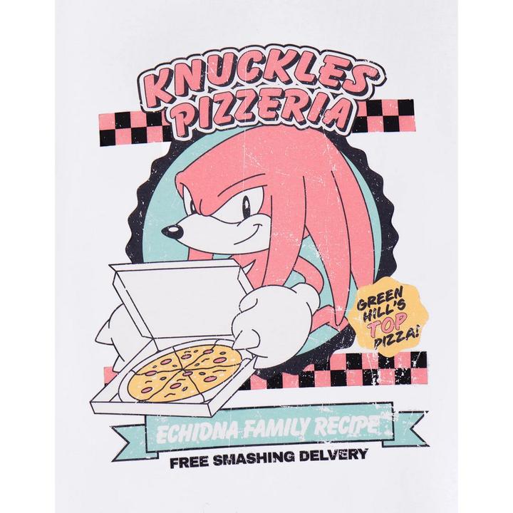 Produktbild Sonic The Hedgehog Knuckles Pizzeria TShirt mit kurzen Ärmeln (M)