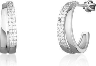 Image du produit JVD Boucles d'oreilles hoop en argent avec zircons SVLE1788XH2BI00
