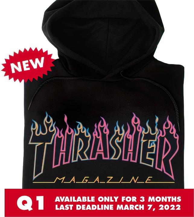 Produktbild Thrasher Double Flame Neon Logo Hood (XL)