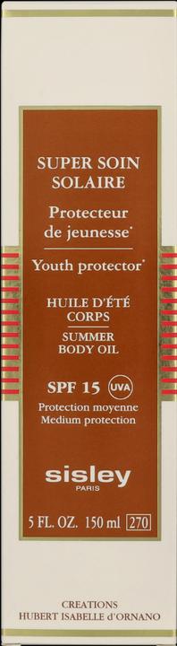 Actual product image Sisley Super Soin Solaire Huile d'Été Corps SPF15 150ml (Suntan oil, SPF 15, 150 ml, 150 g)