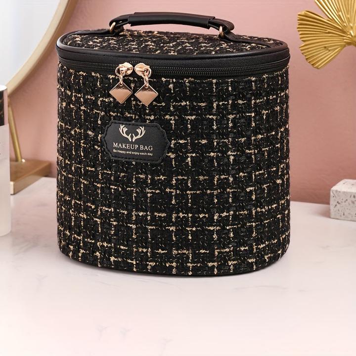 Only-Bags.Store Chic Large Capacity Makeup Organizer - Portable Cosmetic Storage Case, Waterproof &