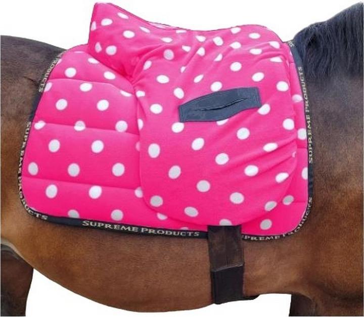 Actual product image Supreme Products Dotty Fleece Horse Saddlepad