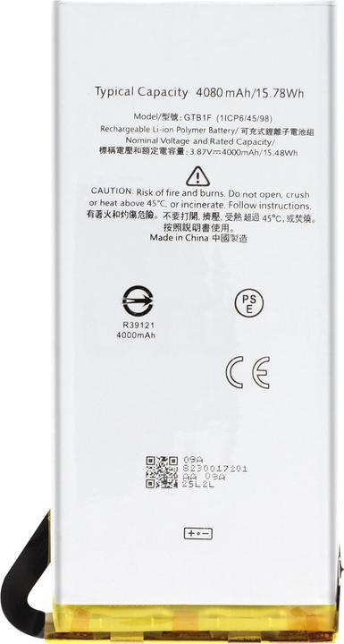 Actual product image Clappio 4080mAh replacement battery, replaces model GTB1F