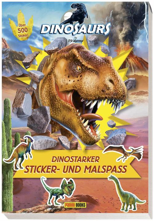 Actual product image Panini Dinosaurs by P.D. Moreno: Dinosaur sticker and colouring fun