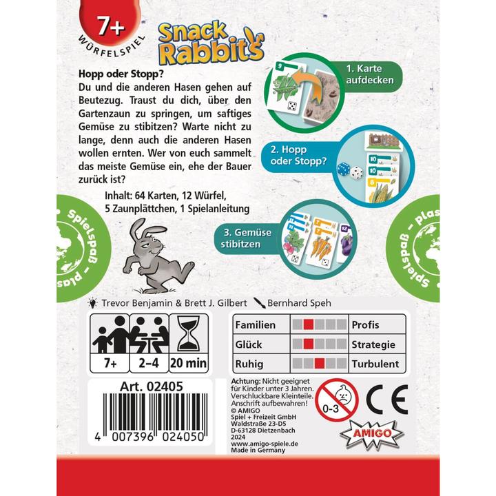 Image du produit Amigo Snack Rabbits 2-4joueurs 7+ (Allemand)