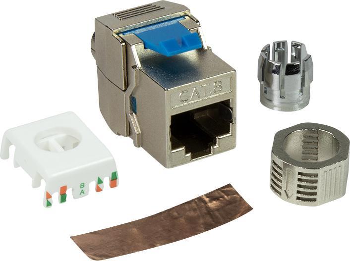 Actual product image LogiLink Keystone socket STP AWG22-24 16.5mm wide Cat.8.1 (U/FTP, CAT8.1, 0.03 m)