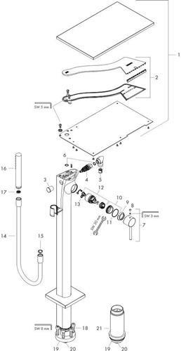 Produktbild Axor Massaud Einhebel Wannenmischer bodenstehend DN 15