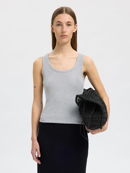 Actual product image Selected Femme Rippmuster Baumwoll Tanktop (M)