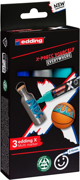 Actual product image Edding 6900 X Multimarker set of 3 (Ocean Colour, 10 mm, 3 x)
