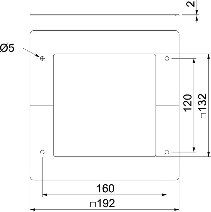 Actual product image OBO Bettermann Ceiling cover for pillar profile 130x130 6286825