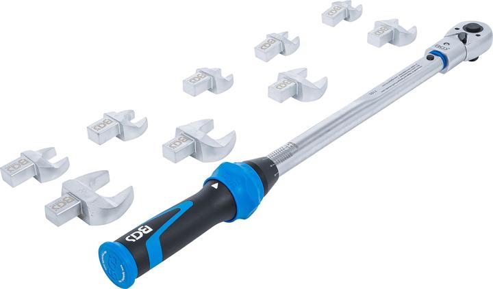 Produktbild BGS Drehmomentschlüssel-Satz | für Einsteckwerkzeuge 14 x 18 mm | 40 - 210 Nm | 11-tlg. (1/2", 40 Nm, 210 Nm)
