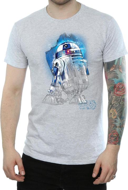 Immagine prodotto Star Wars Maglietta R2-D2 Spazzolato Uomo (3XL)