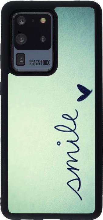 Produktbild PhoneLook Hülle Silikon schwarz Smile (Samsung Galaxy S20 Ultra)