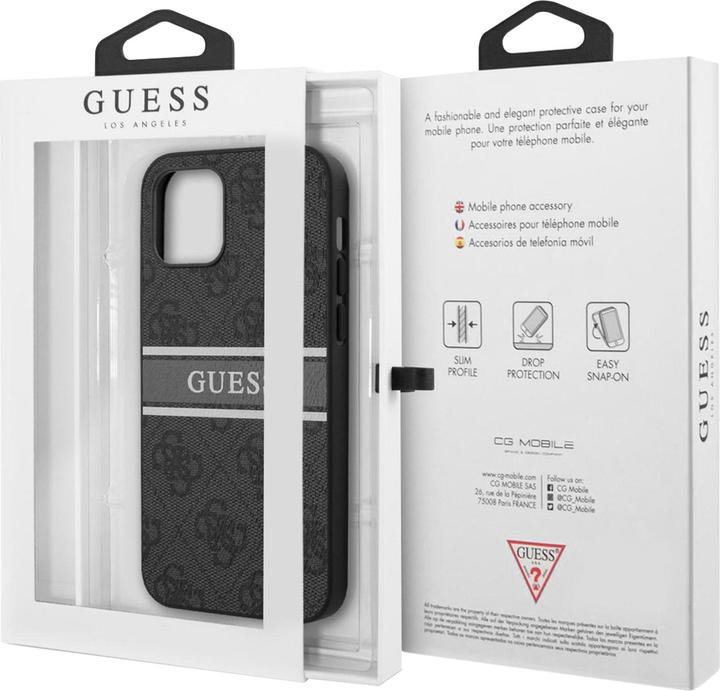 Actual product image Guess Hard Cover 4G Printed Stripe (Apple iPhone 12 Pro)