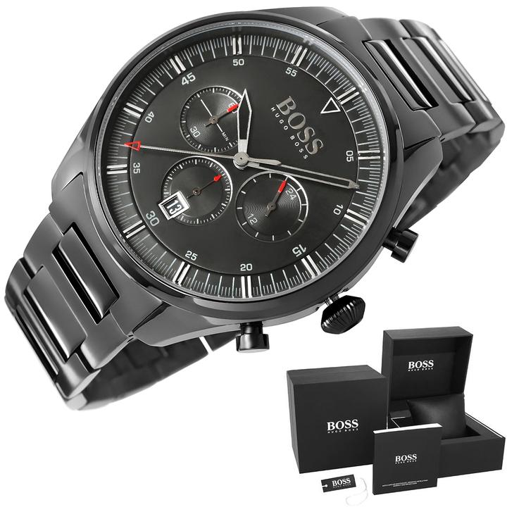 Actual product image Hugo Boss Pioneer (Analogue wristwatch, Chronograph, 44 mm)
