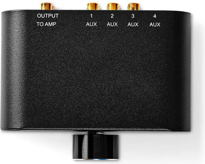 Produktbild Nedis Analog Audio-Schalter | 4-Port port(s) | Anschlüsse – Eingang: 1x 3,5 mm Audio-Eingang / 3x (2 (Analog -> Digital)