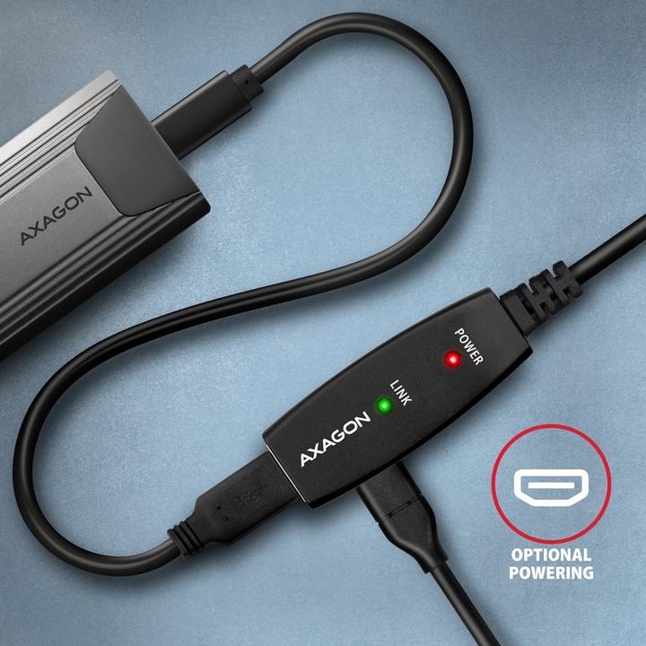 Actual product image Axagon USB A – USB A (5 m, USB 3.2 Gen 1)