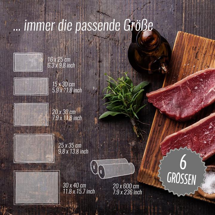 Immagine prodotto Gusto Vac 100x sacchetto per il vuoto, 25x35cm (100 x)